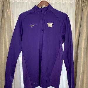 Washington university 1/4 purple zip up sweater
